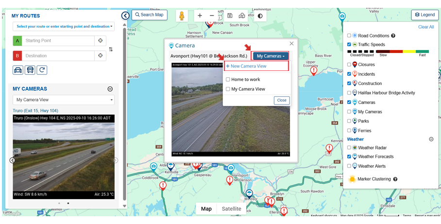 Saving and Editing Cameras