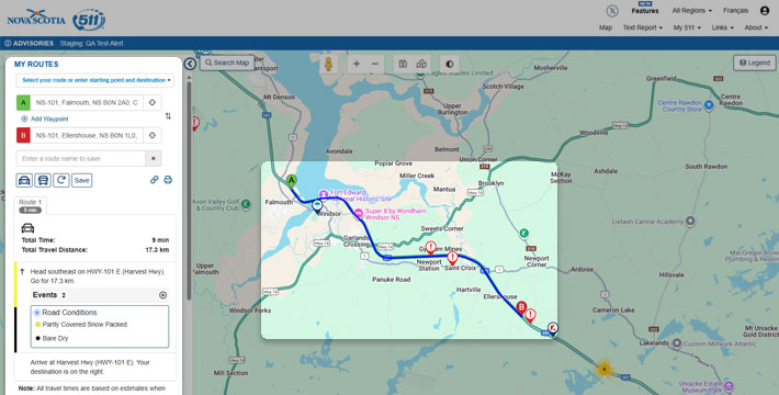 Creating and saving customized route
